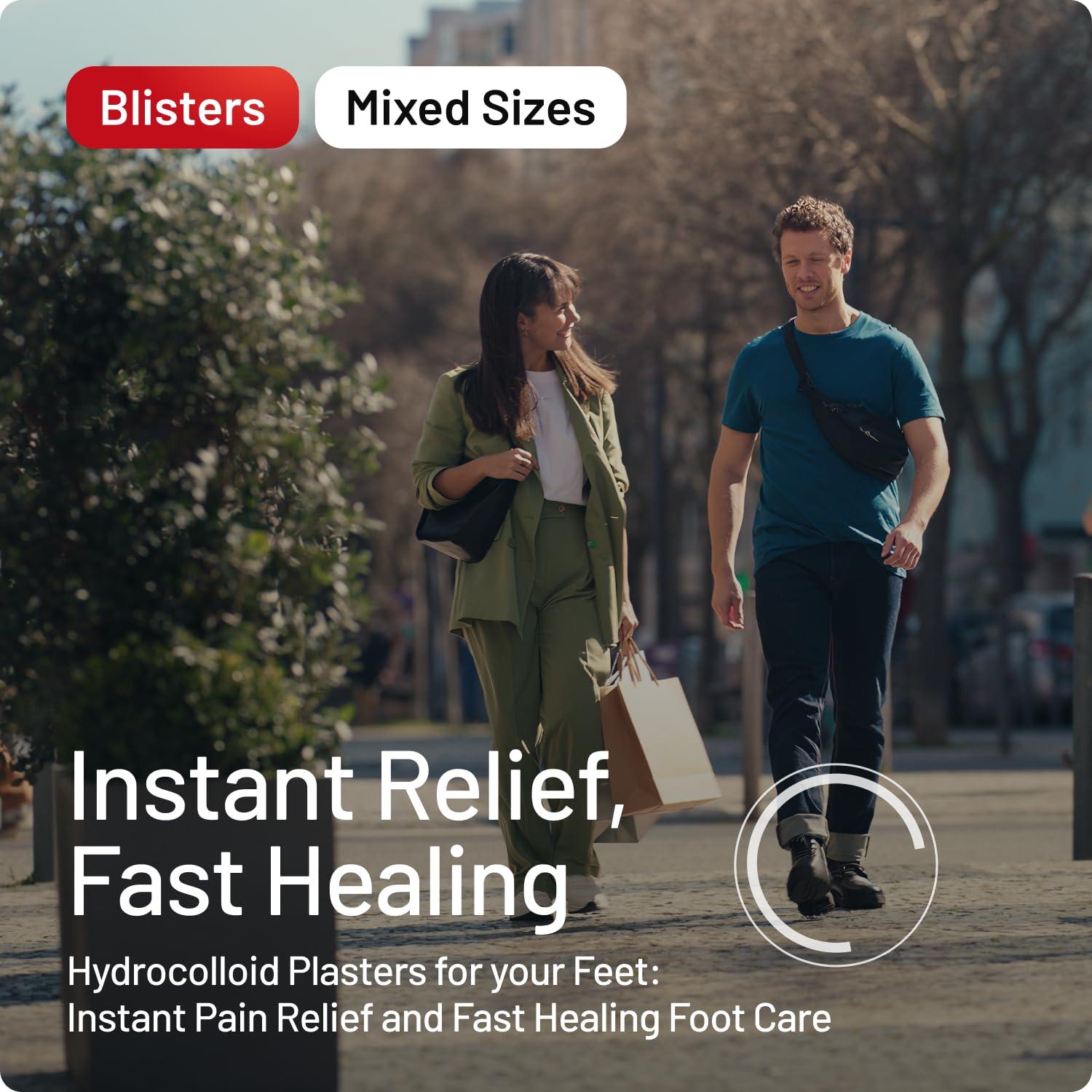 Compeed Compeed Blister Bandage For Foot, Toe, Finger Rubbing Protection, Breathable Foot Protector Hydrocolloid Bandage, 5 Mix Patches Pack