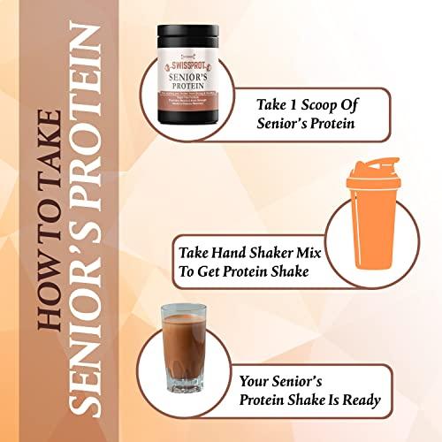 CUTISWISS CUTISWISS Protein Powder Supplement for Senior Citizens | Protein Powder for Elders, 40+ & Old Age Men & Women (360 Gm)
