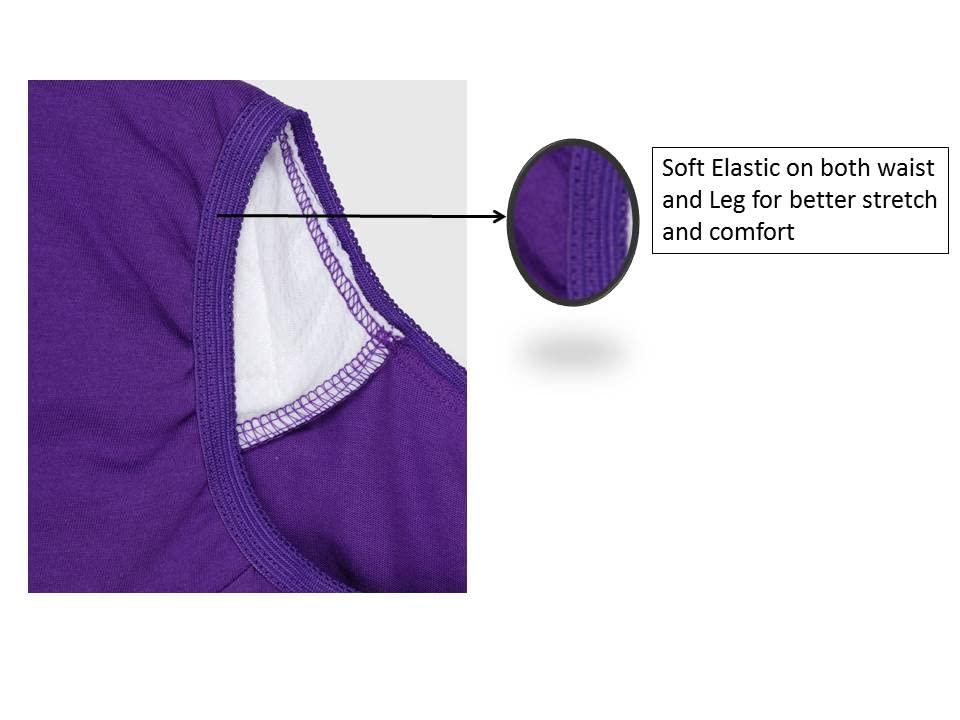 Wemyc Wemyc Incontinence Underwear For Women I Washable & Reusable I For Medium Leaks I Adult Diaper I Bedwetting Panty I Colour Raspberry & Purple (S)