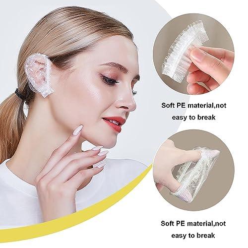 Belanto Waterproof Ear Stickers 500pcs, Disposable Ear Waterproof Ear Protection for Swimming, Showering and Other Water Sports Kids,women Heel Invisible Foot Sticker, Plastic (Disposable Ear Covers 500)