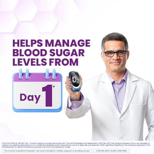 Horlicks Horlicks Diabetes Plus, Vanilla, 200G, Powder | Helps Manage Blood Sugar From Day 1