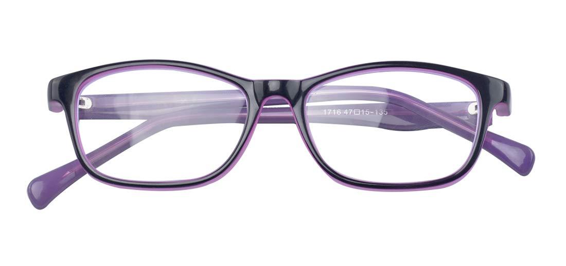 ALWAYSUV ALWAYSUV Computer Glasses Blue Light Blocking for Kids Boys Girls Teens Children Gaming Eyewear Reduce Eyestrain Glasses Purple