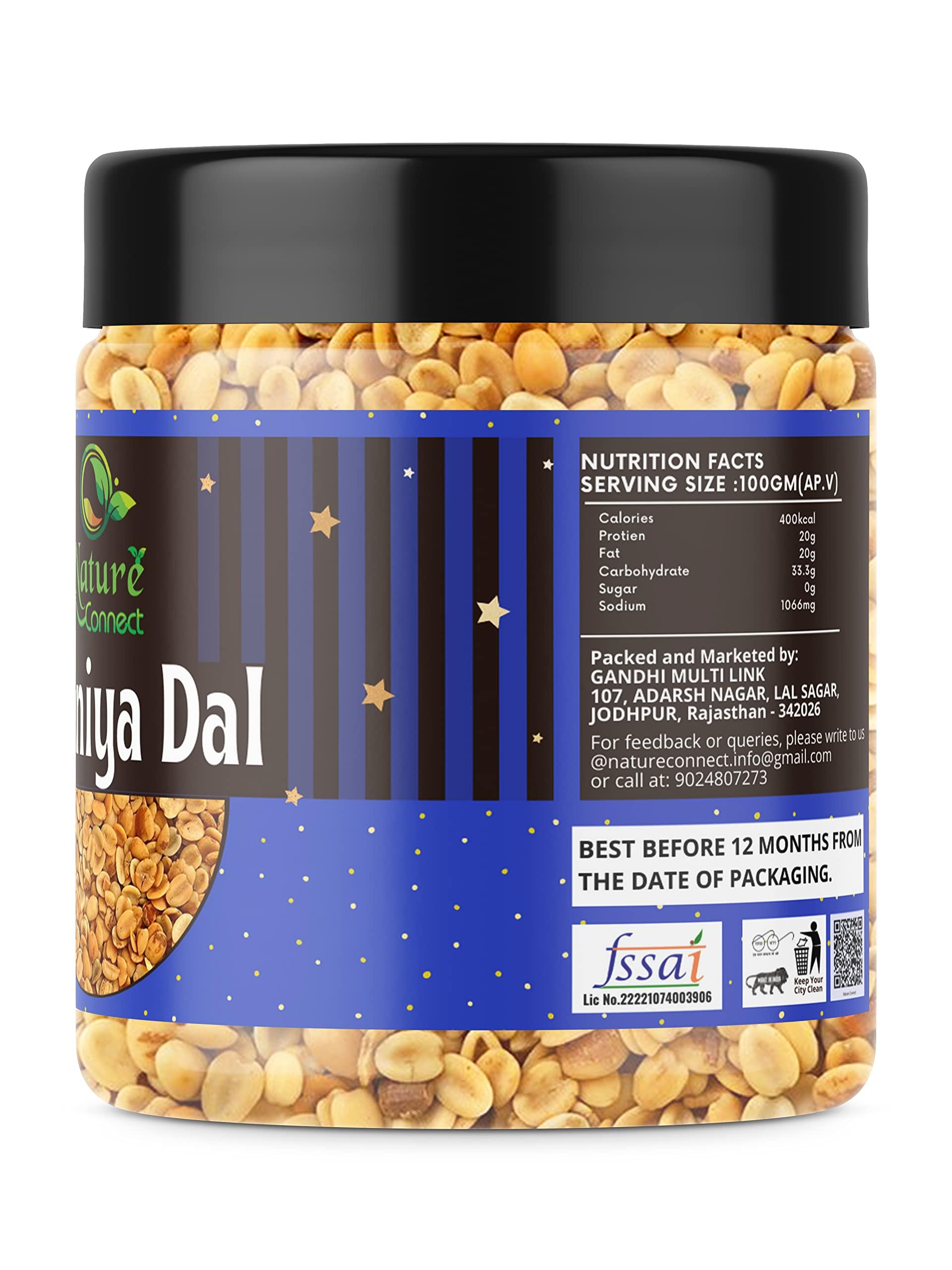 Nature Connect Nature Connect Dhaniya Dal Roasted | Dhana Daal for Mukhwas | Roasted Split Coriander Seeds - 400 GMS.