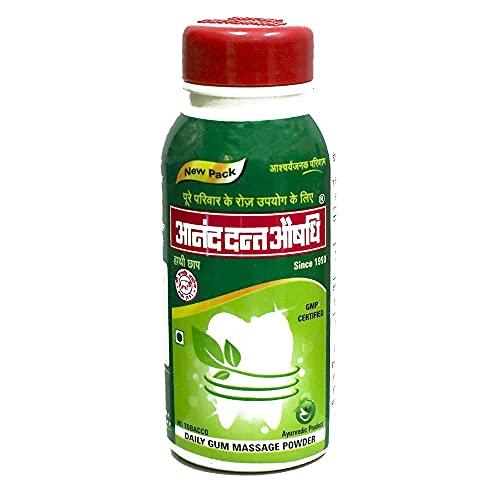 HATHI CHHAP Organic Anand Dant Aushadhi Pack of 3 (Ayurvedic Gum Massage Dant Manjan/Toothpowder)