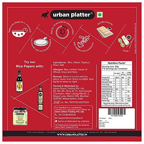 urban platter Urban Platter Large Rice Paper Sheets, 150g, Vietnamese Spring Roll Wrappers