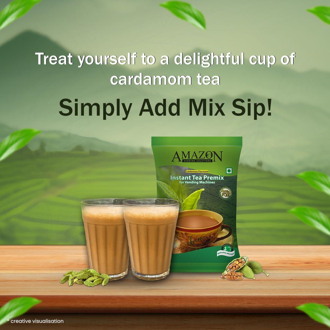 AMAZON Amazon 3 in 1 Instant Cardamom Tea Premix (Premix Contains Tea, Milk and Sugar) for Vending Machines 5 Kg