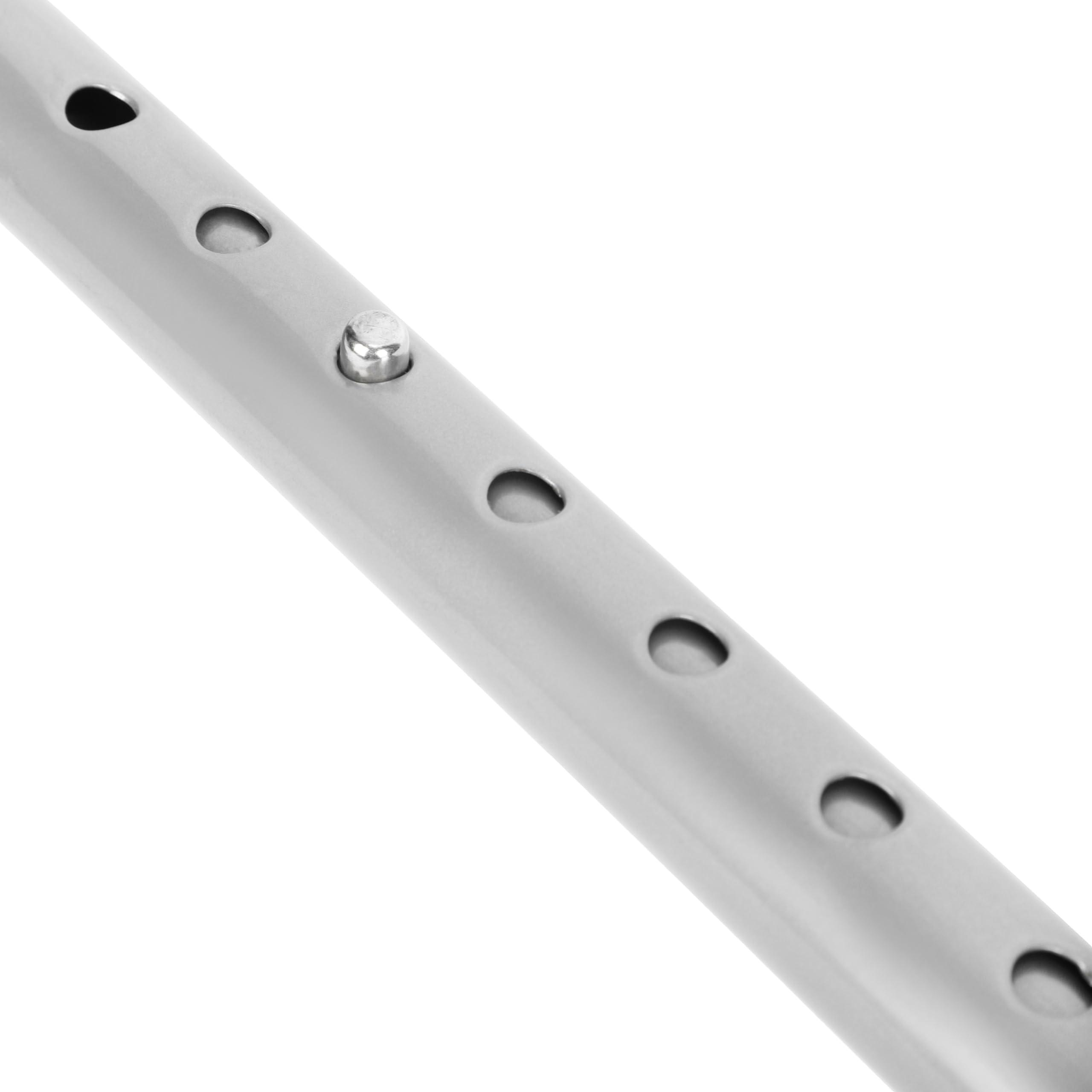 Dr. TORSO Dr. TORSO Premium Four-Leg Walking Stick with Self-Standing Base | Mild-Steel Body | Adjustible Height | Anti Slip | for Men/Women | Patients | Old People (Grey)