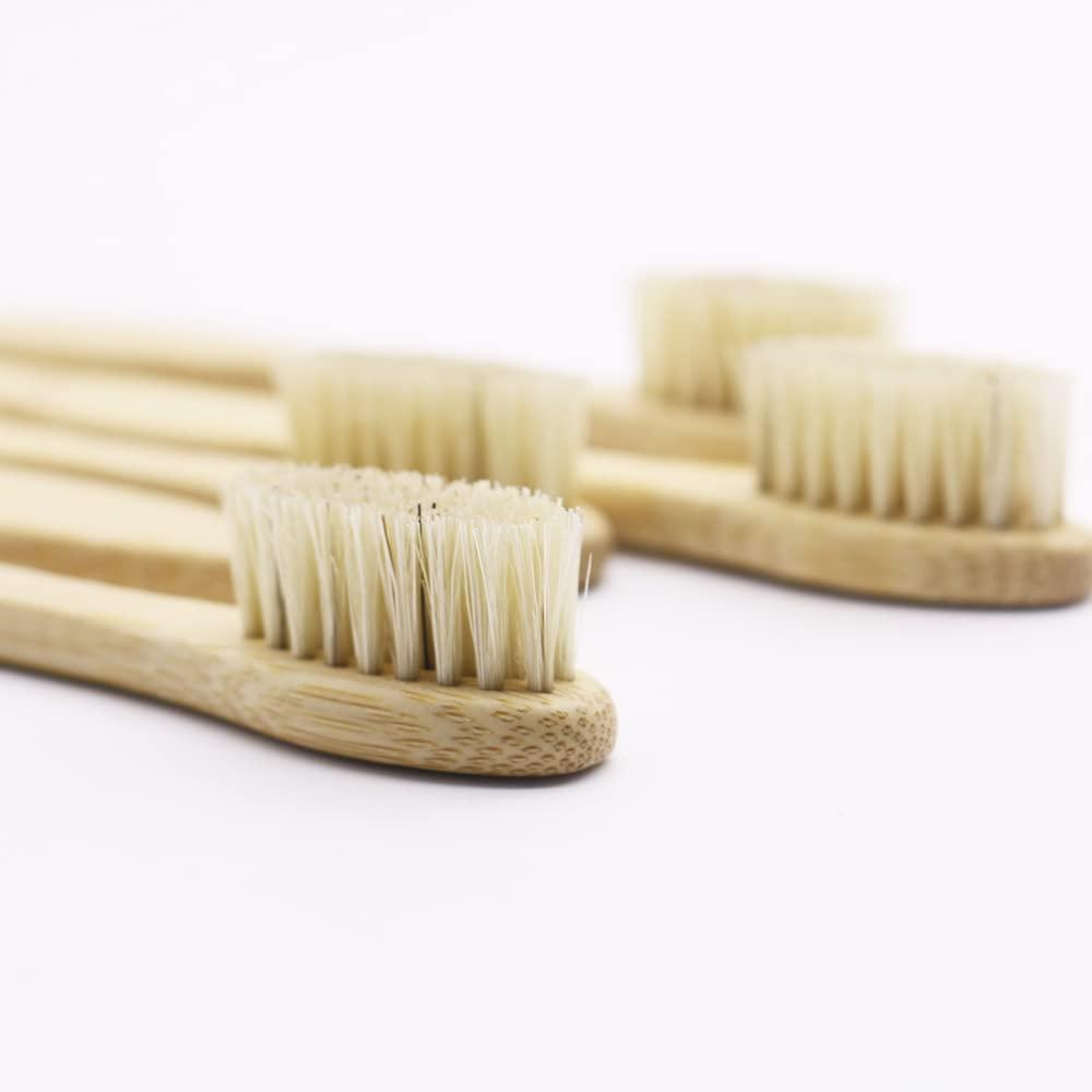 N-amboo N-amboo Bamboo Toothbrush Boar Bristles 100% Biodegradable and Natural 8 Pieces of One Pack