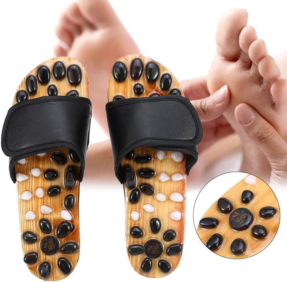 PRAMANTA PRAMANTA [41-42] Wooden Acupressure Massager Slippers for Acupuncture or Acupressure Therapy, Health Care Therapeutic Great Relaxing Slippers for Men and Women (1Pair)
