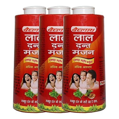 Baidyanath Baidyanath Lal Dant Manjan Powder- 200 Gm (Pack Of 3)