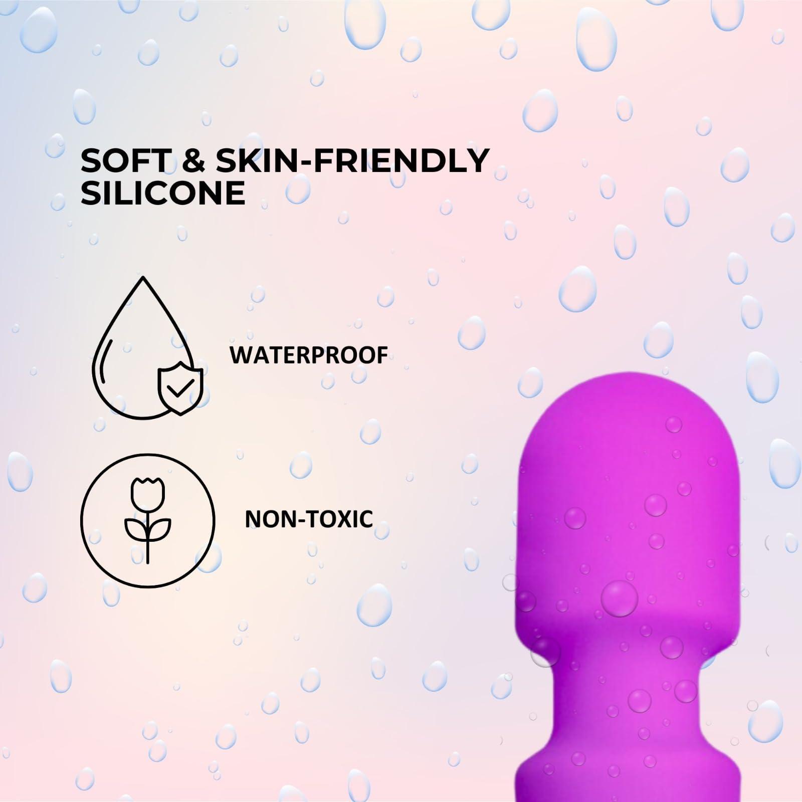 Beyond Touch Beyond Touch Mini Magic Full Body Massager for Stress & Pain Relief | Compact & Waterproof | 5 Speed Modes | Relaxation | Travel & Skin Friendly | Stress & Pain Relief - Multicolor