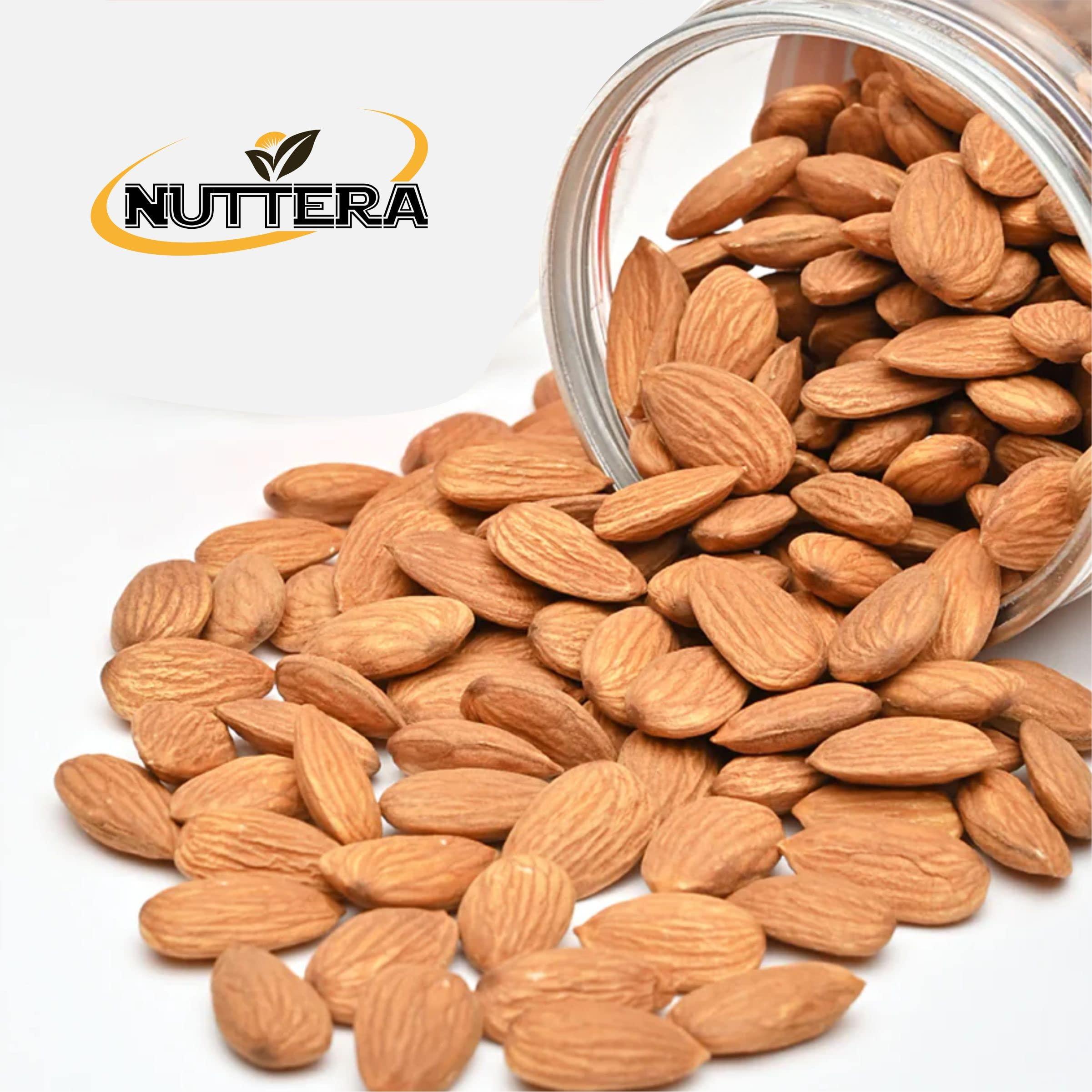 NUTTERA NUTTERA 100% Natural Premium Raw California Almonds 250 Gram | Dried | Nutritious & Delicious | Premium Badam Giri | High in Fiber | Rich in Vitamin E & Manganese | Dry Fruits | Whole Natural Badam