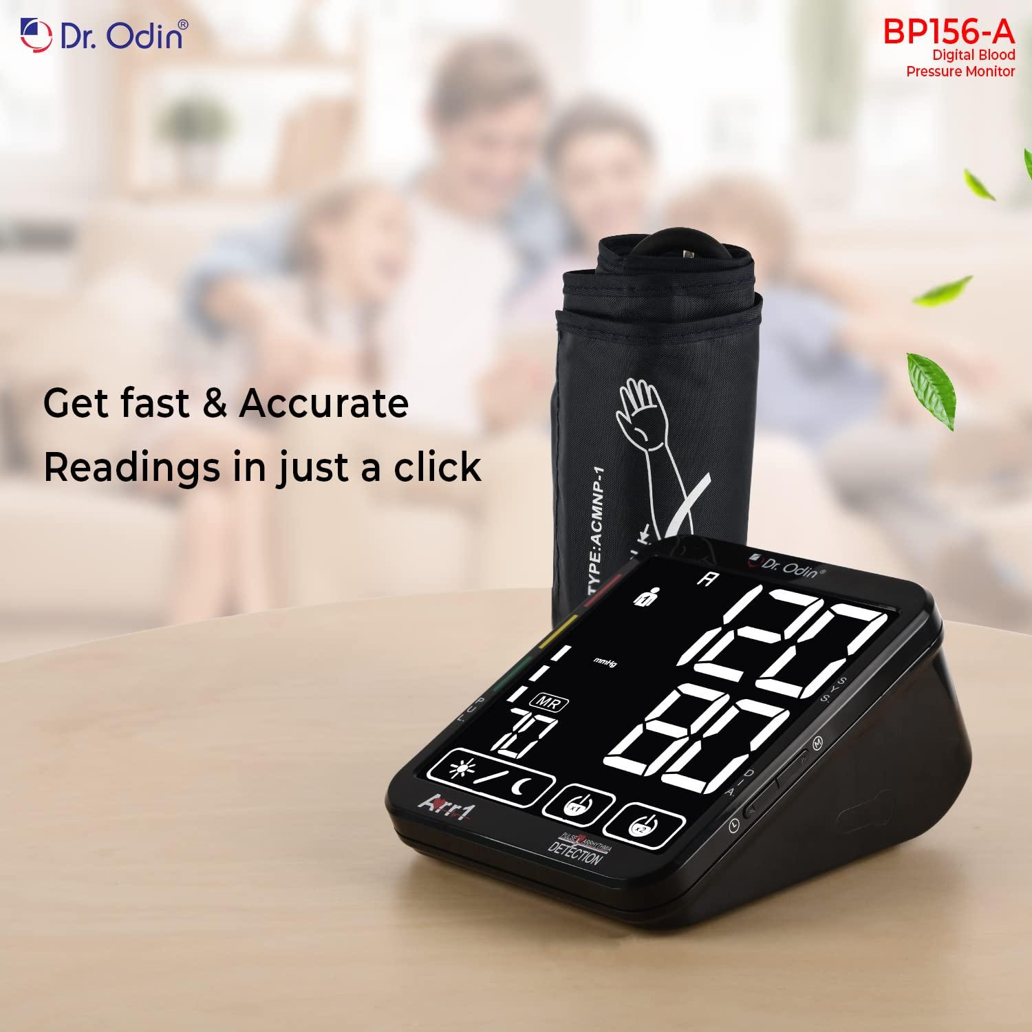 Dr. Odin Dr. Odin BP156 Digital Blood Pressure Monitor - Touch Screen, Talking Function, FDA Approved, 120 Memory Slots, Accurate & Easy-to-Use
