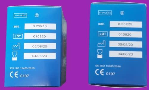 Acupro Health Care System Acupro Health Care System Physiotherapy Dry Needle Acupuncture Needle Acupuncture Needles 0.25X25,0.25X13 Sujok Needles Acupuncture 200 Needles Total 2 Box