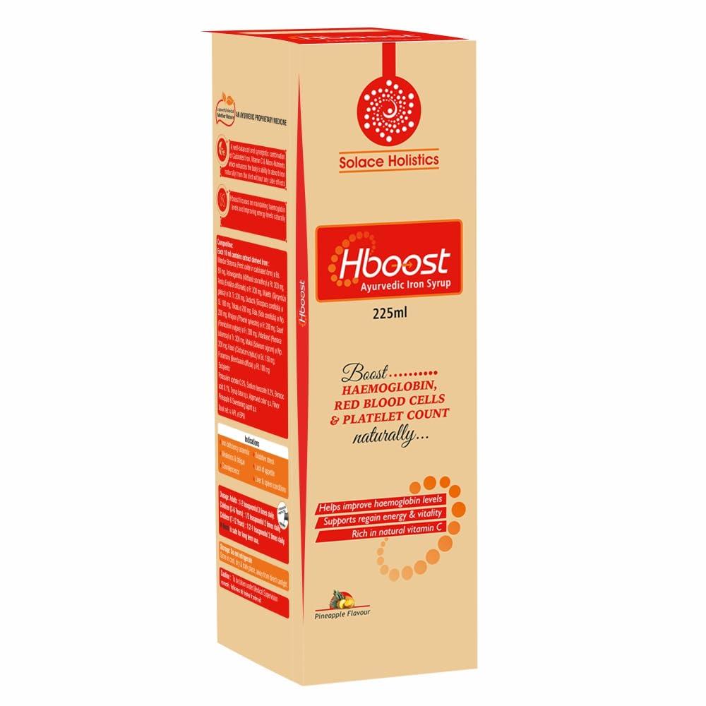 Solace Holistics Solace Holistics Hboost Ayurvedic Iron Syrup (225ml)