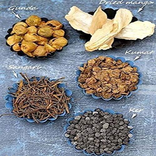 A D FOOD & HERBS A D Food & Herbs Organic Panchkutta/Ker Sangri dried Sabzi (Rajasthani/Marwari Origin) dried Ingredients (500 Gms)