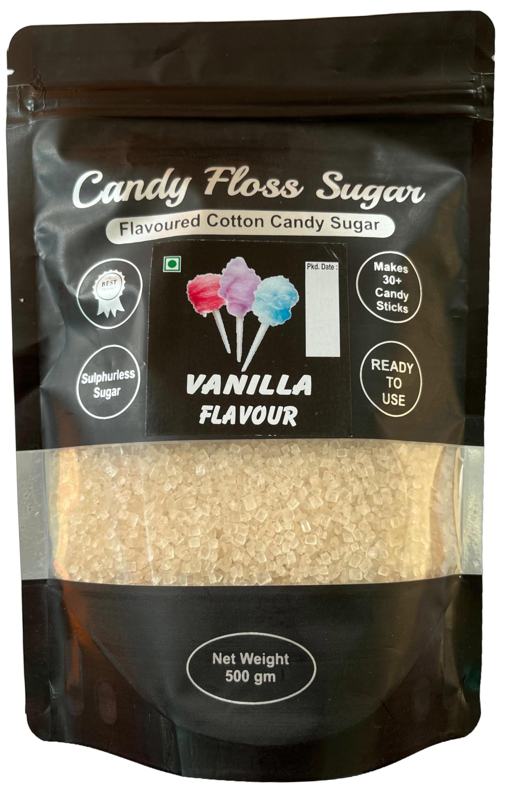 CLICK FOOD PRODUCTS Candy Floss Sugar / Flavoured Cotton Candy Sugar (Vanilla)