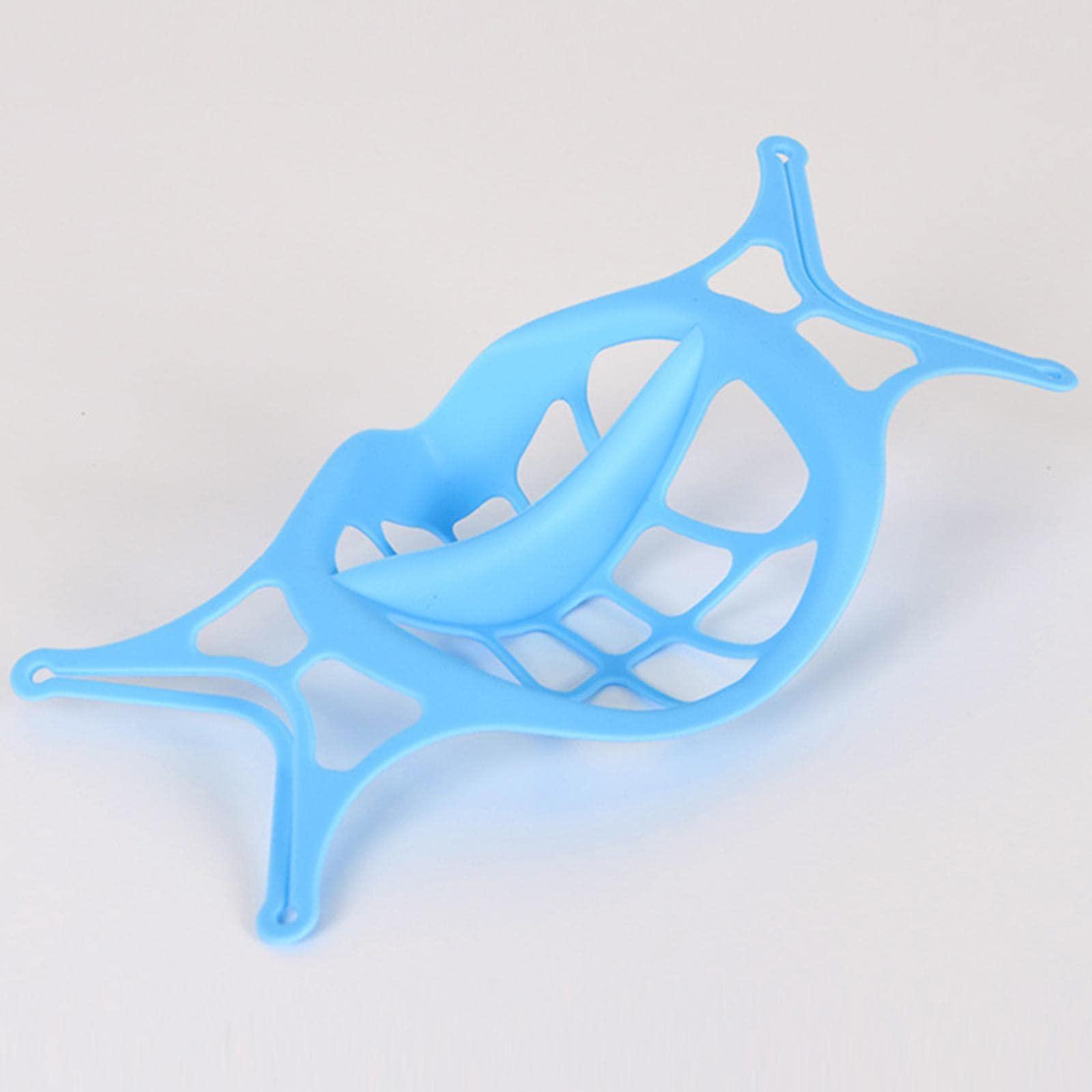 Generic LOSA Adult Silicone Mouth 3D Bracket Support Frame Covers for Face Mask Blue