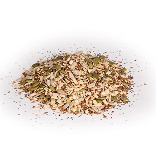 Herbanuts Herbanuts, Super Seeds Mix - Roasted- Flax, Chia, Sesame, Sunflower, Watermelon, Pumpkin Seeds, Mixed Seeds for Eating 1Kg