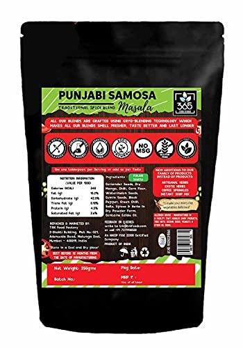 365 STORE TO DOOR 365 STORE TO DOOR Indian Spice – Punjabi Samosa Masala, 250 gm | Homemade Powdered | for Healthy Cooking | Ready to use | All Seasonings Spices | Pure & Hygiene | Spice Mix – Pack of 1