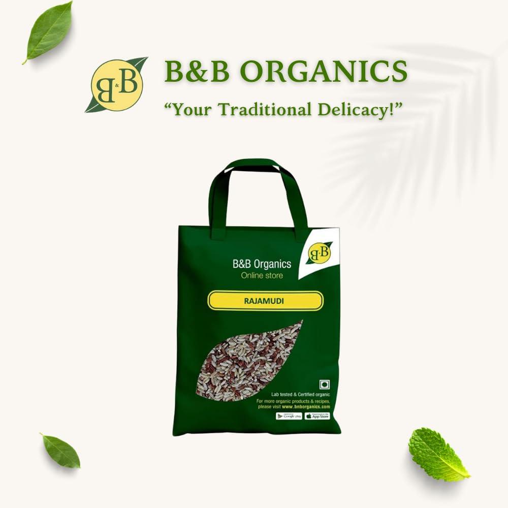 B&B Organics B&B Organics Hand-Pounded Rajamudi Rice (10 kg)/Certified Organic/Nutrient Rich Rice/Rajamudi Arisi