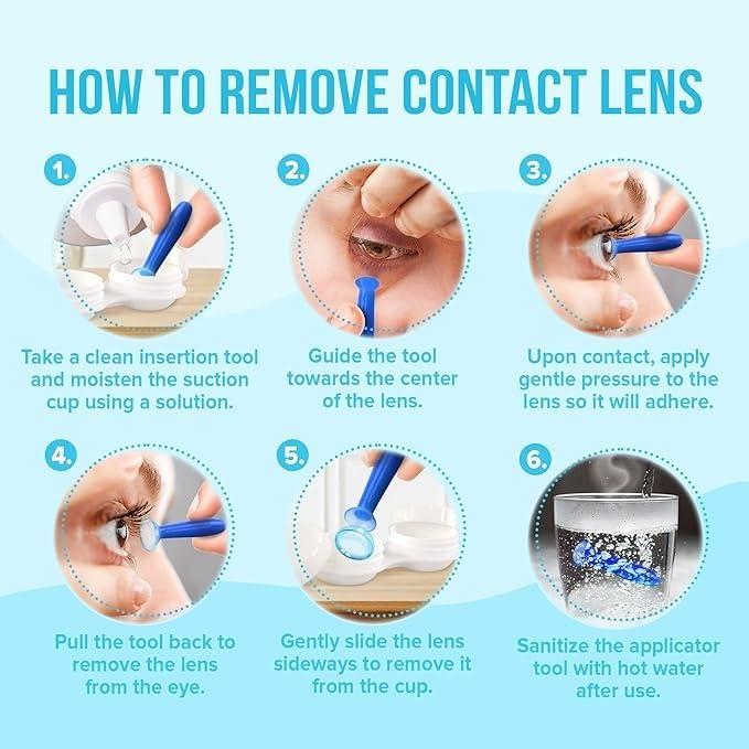 Generic Worldcare 1Pc Contact Lens Remover Suction Tool for Hard Lenses, Silicone Rubber Eye Contact Plunger for Hard Contact Lenses - Eye Care Accessory