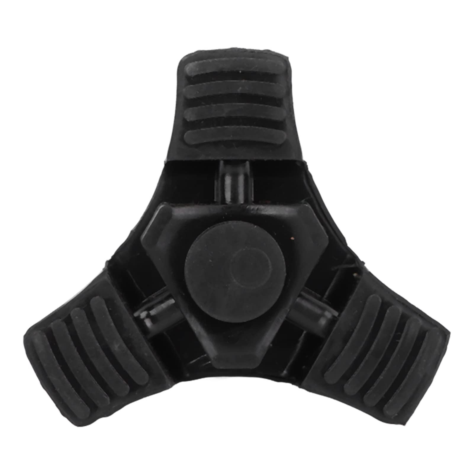 Dioche Walking Canes Tripod Pads, Soft Silicone Prevent Slipping Fall Walking Sticks Foot Pad 22mm for Most Walking Stick