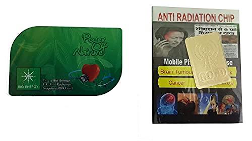 Pentbuns 2 mm Bio Energy Card and 1 Anti-Radiation Chip (Phone, Laptop, Tablet, Mobile, PC Etc) for Men and Women Pack of 2 (Multicolour)