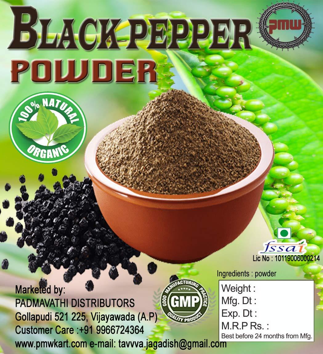 Pmw Pmw - Grade A Quality - Jar Pack - Black Pepper Powder - Miryala Podi - Kali Mirch Powder - 100 Grams