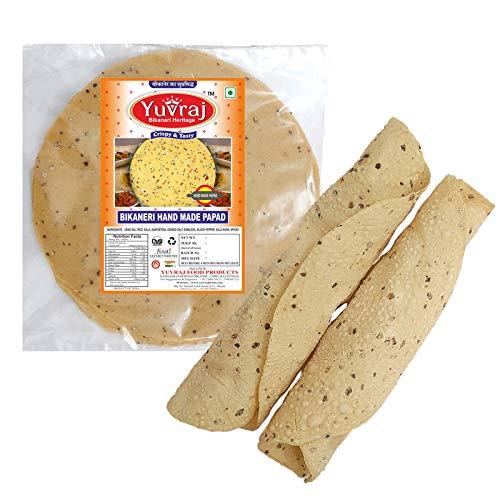 Yuvraj Food Product Yuvraj Food Product Papad combo | Masala Punjabi | moong papad | Disco Fry | Rice Papad fryums & fryie Marwari Rajasthani Taste Pack of 4 (400, 400, 300, 300) 1400 Gm pack