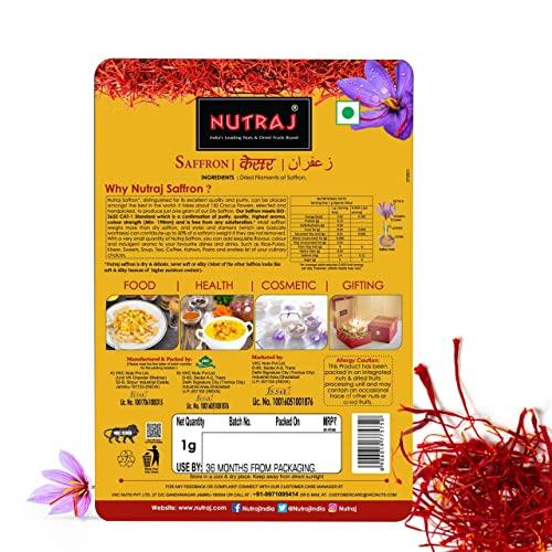 Nutraj Nutraj Saffron, Original and Pure Kesar | Keshar for Health, Beauty, Food, Wellness and Pooja | ISO Certified | 10 Gram (Blister Pack 1 Gram x 10)
