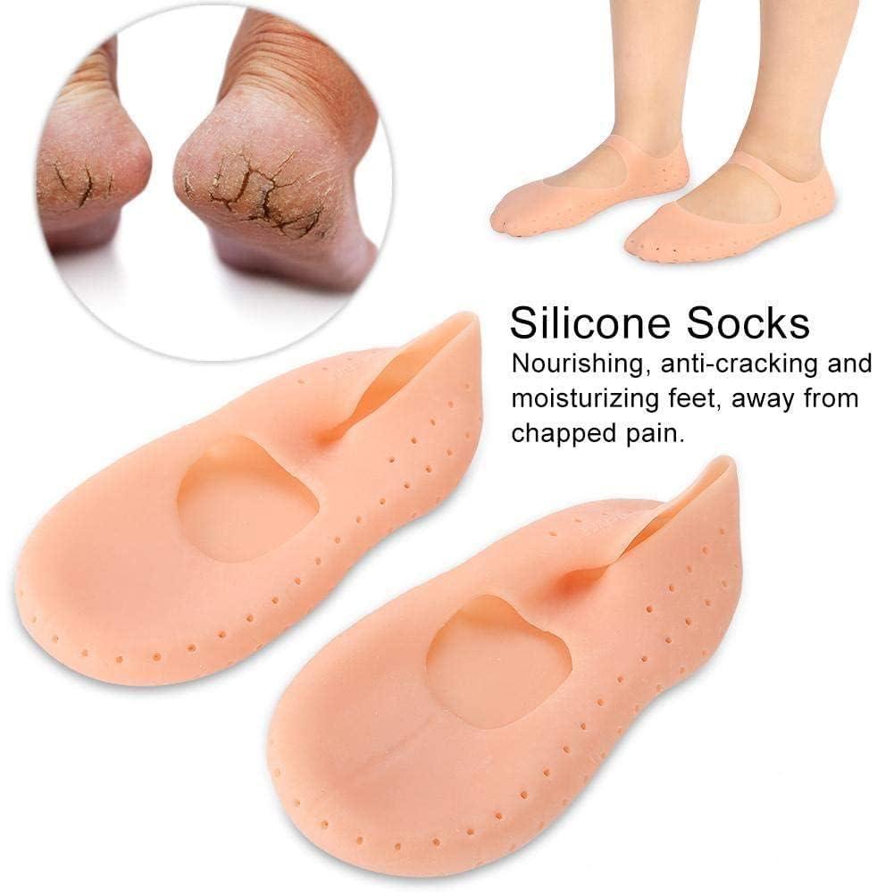 ALI SHIPPING Silicone Moisturizing Socks for Dry Feet - Cracked Heel Repair Softener - Hydrating and Nourishing Gel Socks for Effective Foot Care - Ideal for Restoring Moisture and Comfort to Feet