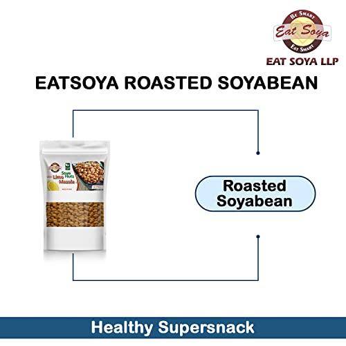 Eat Soya...BE SMART EAT SMART Eat Soya...BE SMART EAT SMART Soya Nuts Healthy Roasted Namkeen and Snacks Crunchy and Tasty, Delicious l Diet Food l Keto Snacks l Healthy Snacks l Lime Masala-2 And Magic Pudina-2 200g (Pack of 4,80