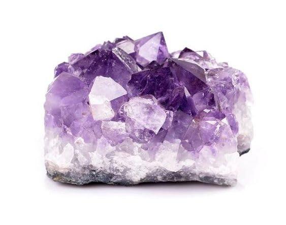 Divinity Crystals Amethyst Cluster Geode Original AAA Grade Brazilian Raw Crystal Stone For Healing and Meditation (228 Grams)