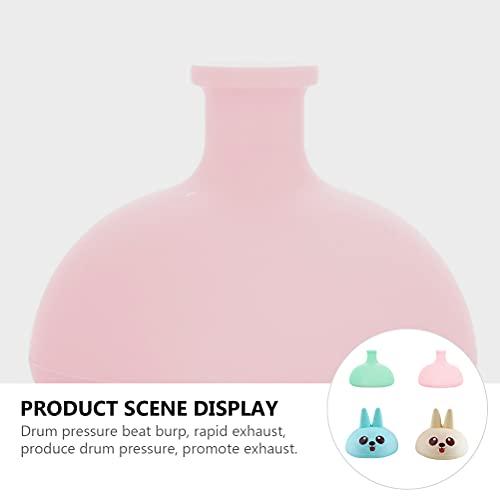 HEALLILY 4pcs Mom Palm Cup Pressure Drum Massage Cup Sputum Remover for Burping Toddler