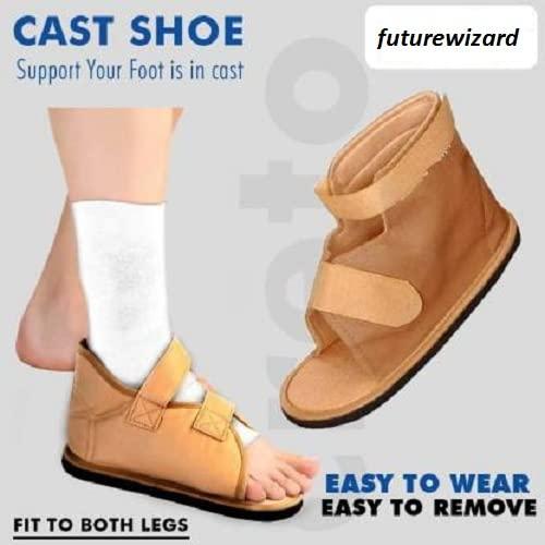 futurewizard futurewizard soft Ankle Support Medical Surgical cast Shoe Orthopedic Covering Plaster on Foot for pain relief - free size -skin color