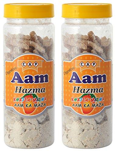 c a p CAP Aam Slice Pachak Churan Khatta Mitha Digestive Tasty Healthy Mango - 190 GMS Each (Pack of 2)