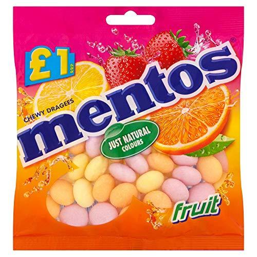 Mentos Mentos Chewy Dragees Fruit Flavor Packet, 135g