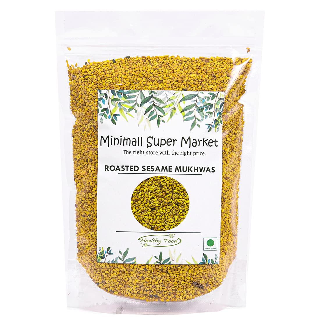 MINI MALL SUPER MARKET MiniMall Super Market Roasted White Sesame Seeds Mouth Freshener/Till Traditional Mukhwas (900 Gm)