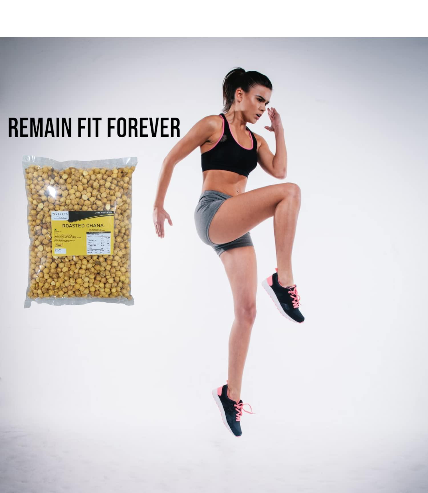 Timeless Food Timeless Food : Roasted Chana Without Skin 200 gm | Bhuna Chana | Roasted Chickpeas