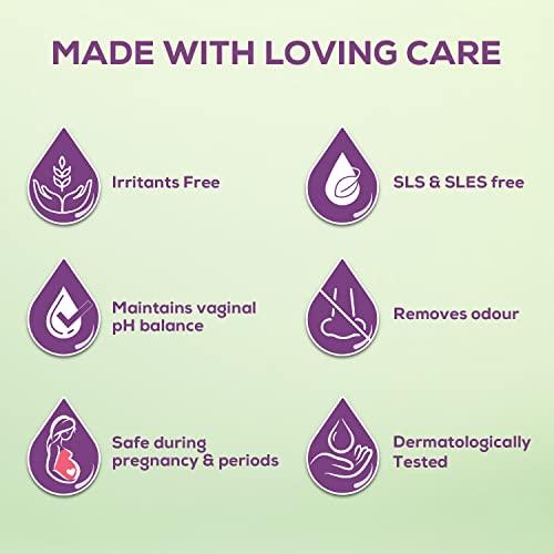 Evereve Evereve Intimate Wash for Women, 200ml, 3 in 1, No Odour, No Itching, No Irritation, with Tea Tree Oil & Neem Extract, Maintains pH balance, Dermatologically Tested, safe during Pregnancy & Periods