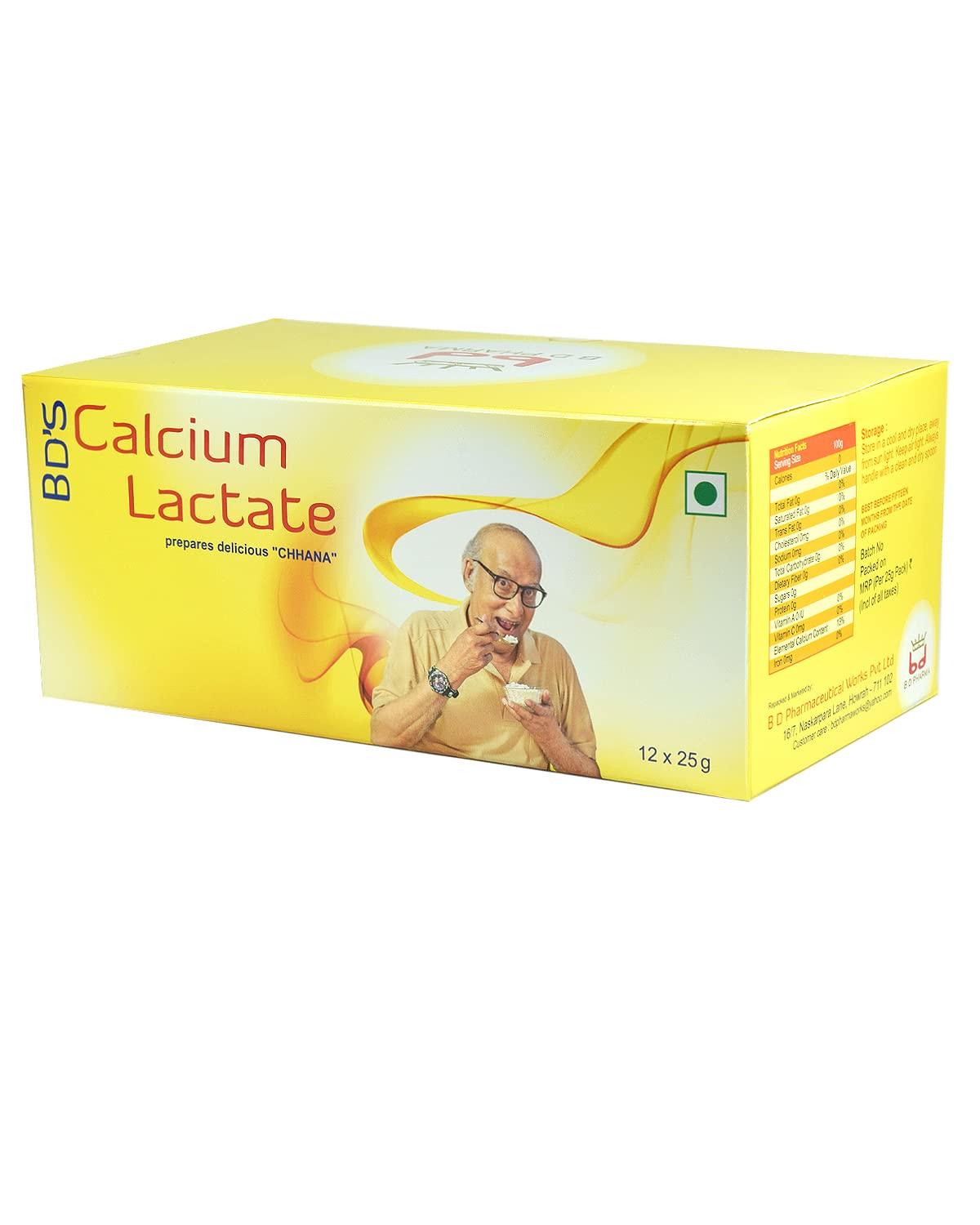 Generic B D 1958 & CO-CALCIUM LACTATE POWDER, 1 BOX PACK OF PCS.(12)
