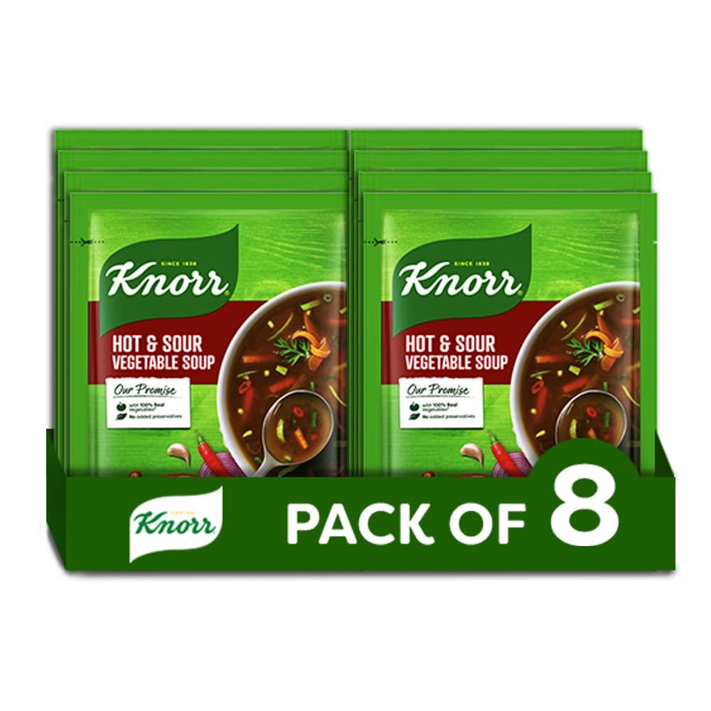 Knorr Knorr Classic Hot & Sour Vegetable Soup, 43 g (Pack of 8),Transparent