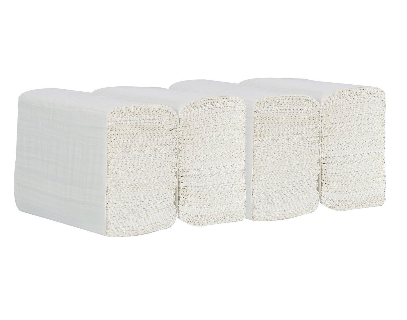 Somani Somani M fold Tissue paper | Paper towel | Absorbent | Single ply | Commercial white (150 Pack*4=600 Paper towels)