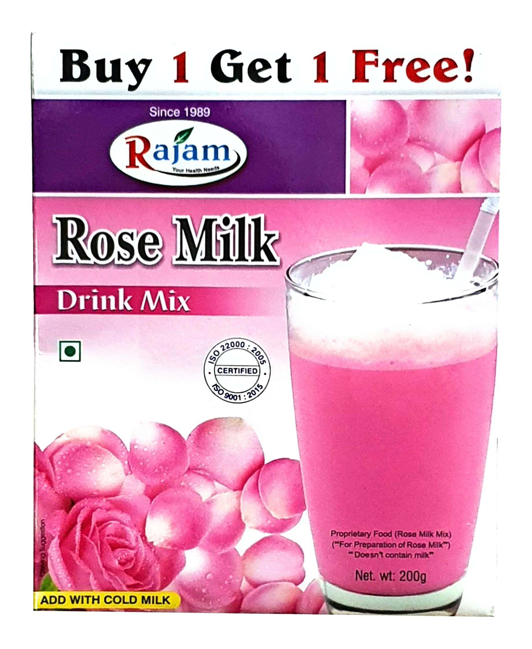 Rajam Rajam Rose Milk Drink Mix 200G Box (Buy 1 Get 1 Free)