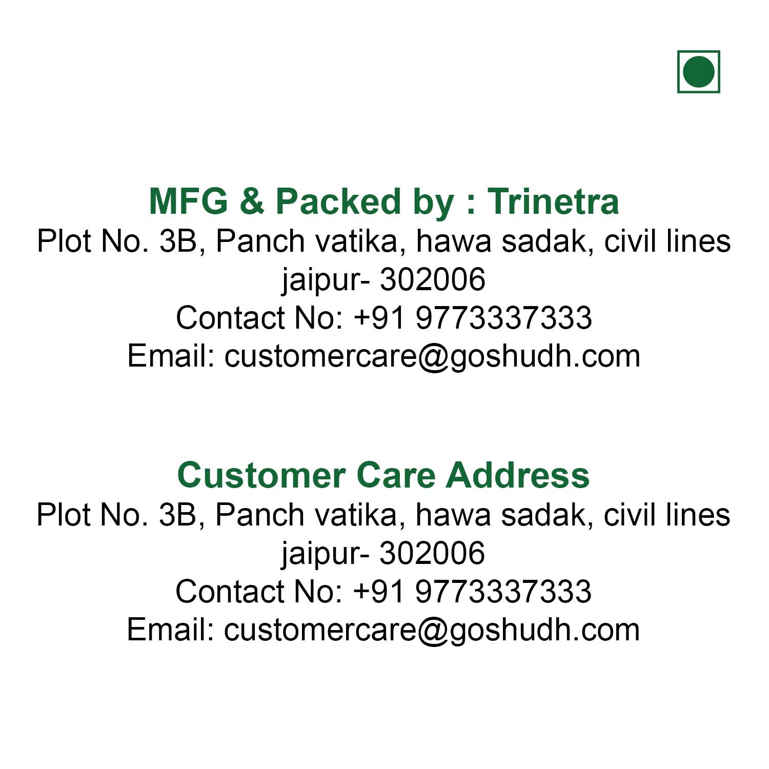 Goshudh-FREEDOM FROM ADULTERATION Goshudh Arhar Dal/Toor Dal 5 kg Packing