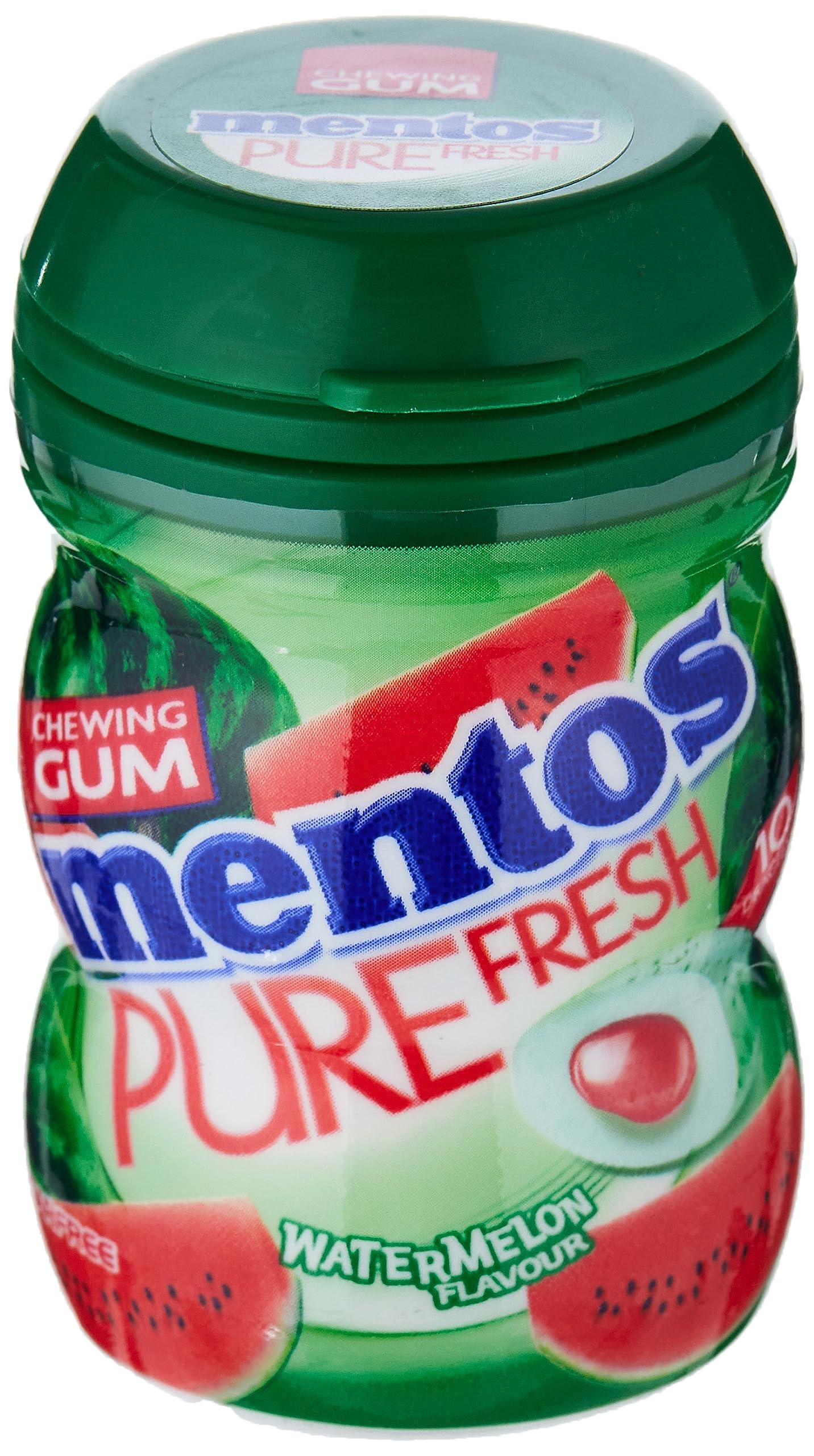 Mentos Mentos Pure Fresh Sugar Free Chewing Gum WaterMelon Flavour 20g Pack Of 3 (Imported)