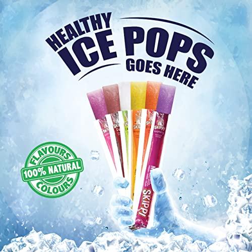 Skippi Ice Pops Skippi Icepops 100% Natural Freezer Pops, Juice Bars, Fat Free Ice Pops - Lemon Flavour (Box of 12 Pops)