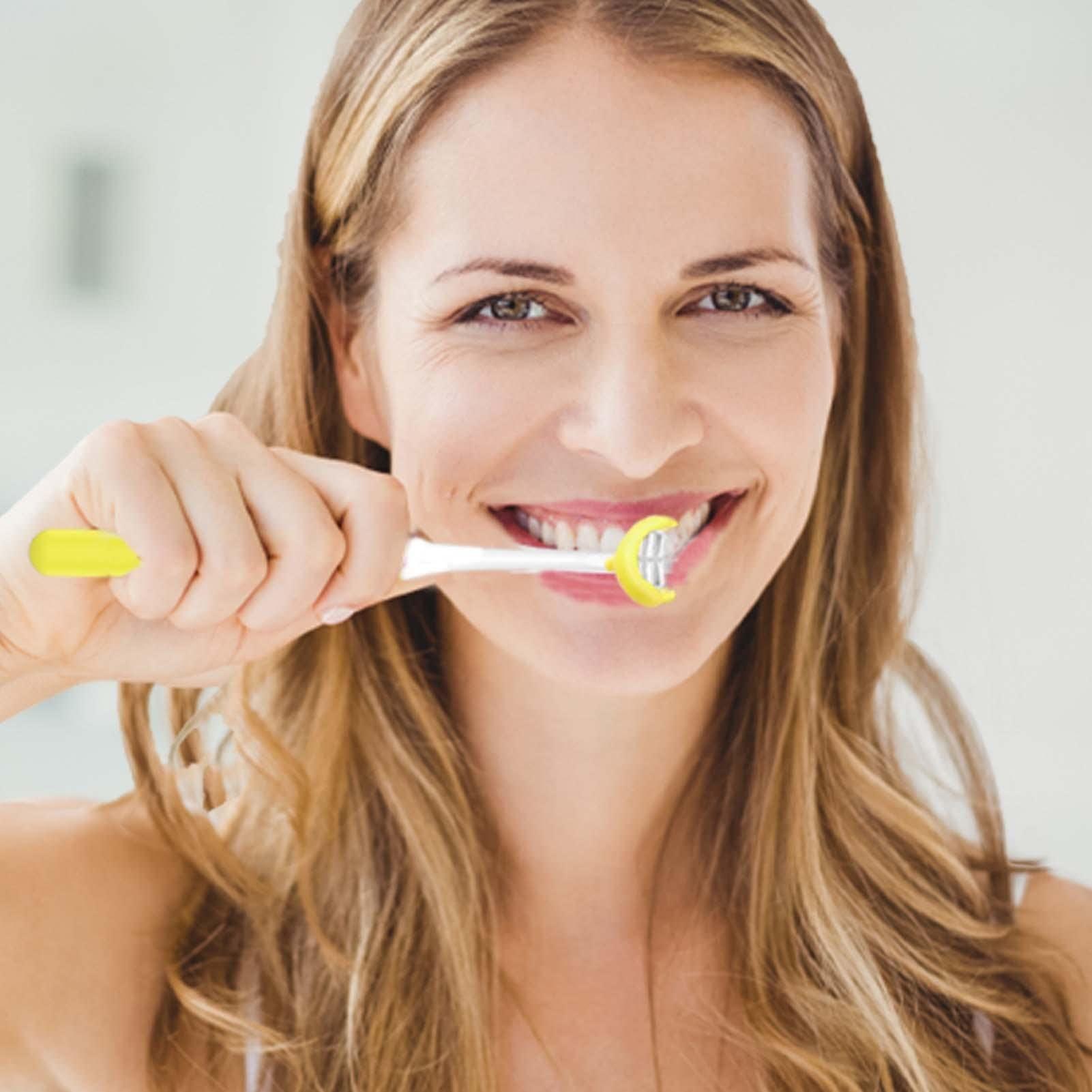 Generic 3-sided Toothbrush | Autisms Sensory Toothbrush,Triple Bristle Toothbrush Head Special Needs Toothbrush Soft Bristle Toothbrush for Adult Children, Special Needs