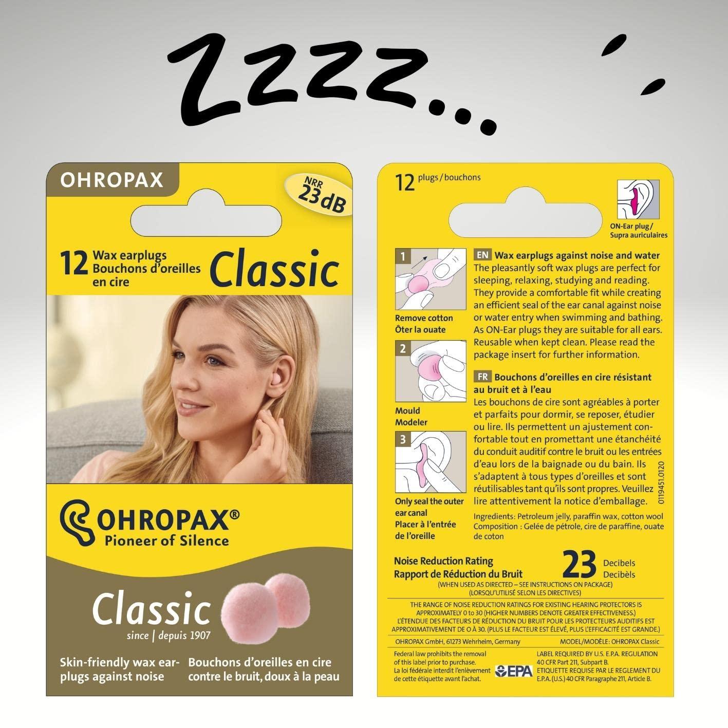 OHROPAX Ohropax Ohropax Wax Ear Plugs 12 plugs